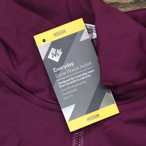 NWT Member's Mark Everyday Extra Warm Jacket JFY85390 M Velvet Plum Purple - Picture 3 of 3